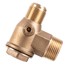 Mesingani nepovratni ventil kompresora 3/4" x 1" s priključkom za crijevo 6 mm